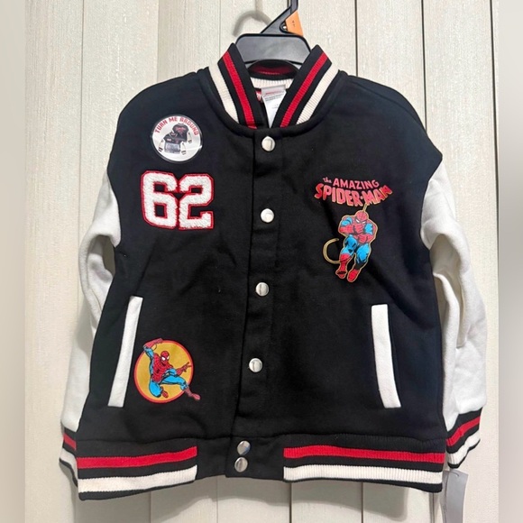 Spider man kids jacket size 4T NWT